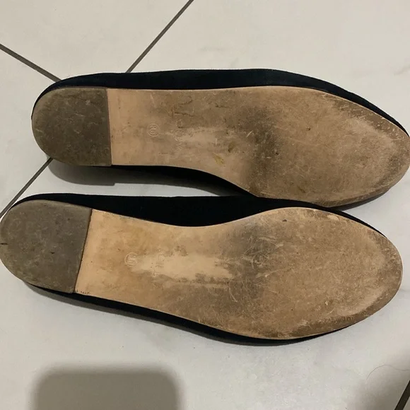 J. Crew black suede flats, size 8.5 - Picture 4 of 5